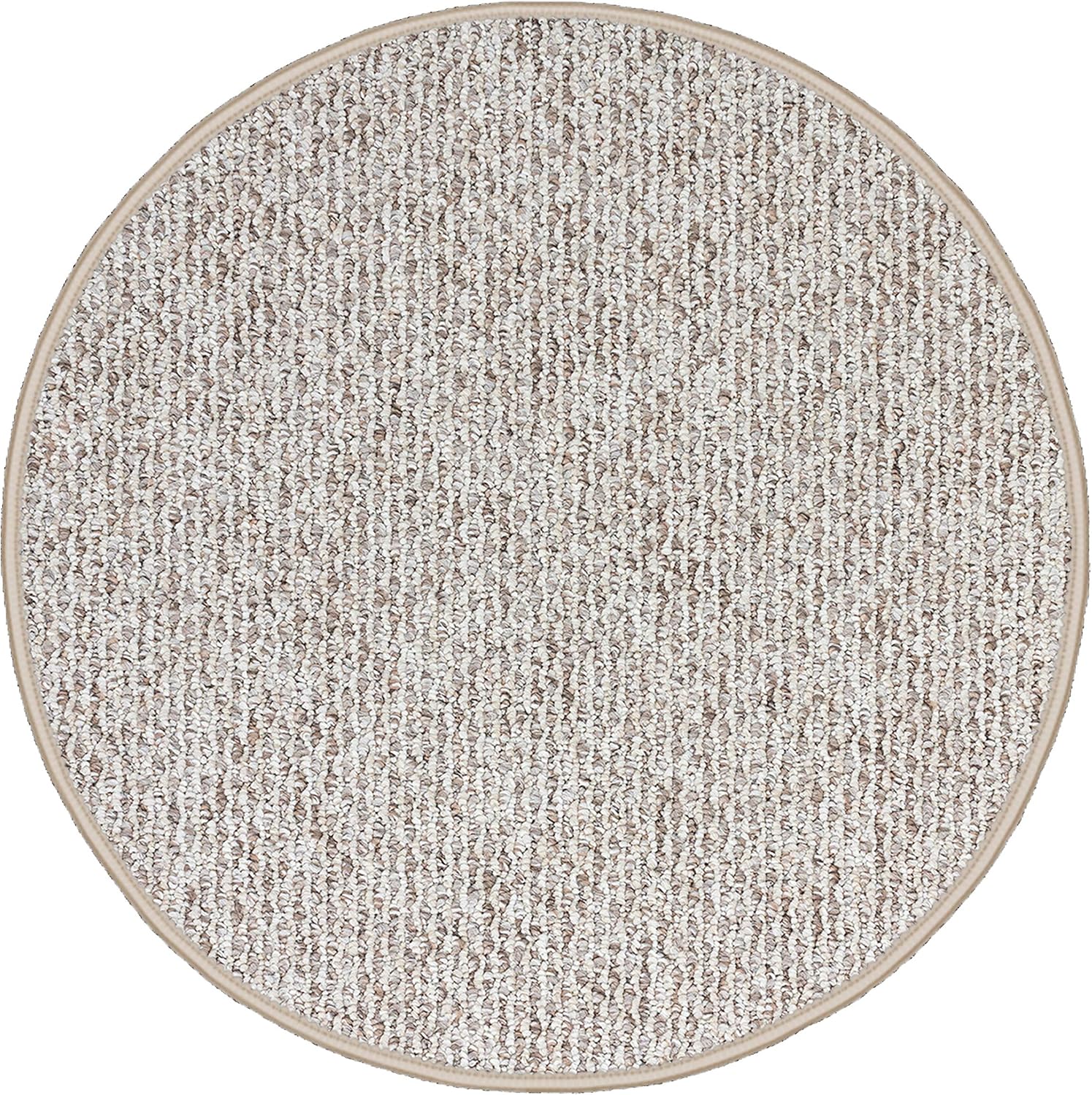 KOECKRITZ Earthenware Berber Style Economical Solutions Starlight Collection | 20.5 Oz | Scroll Loop Carpet Custom Area Rugs, Mats & Runners | Durable Tight Weave (4' Round)
