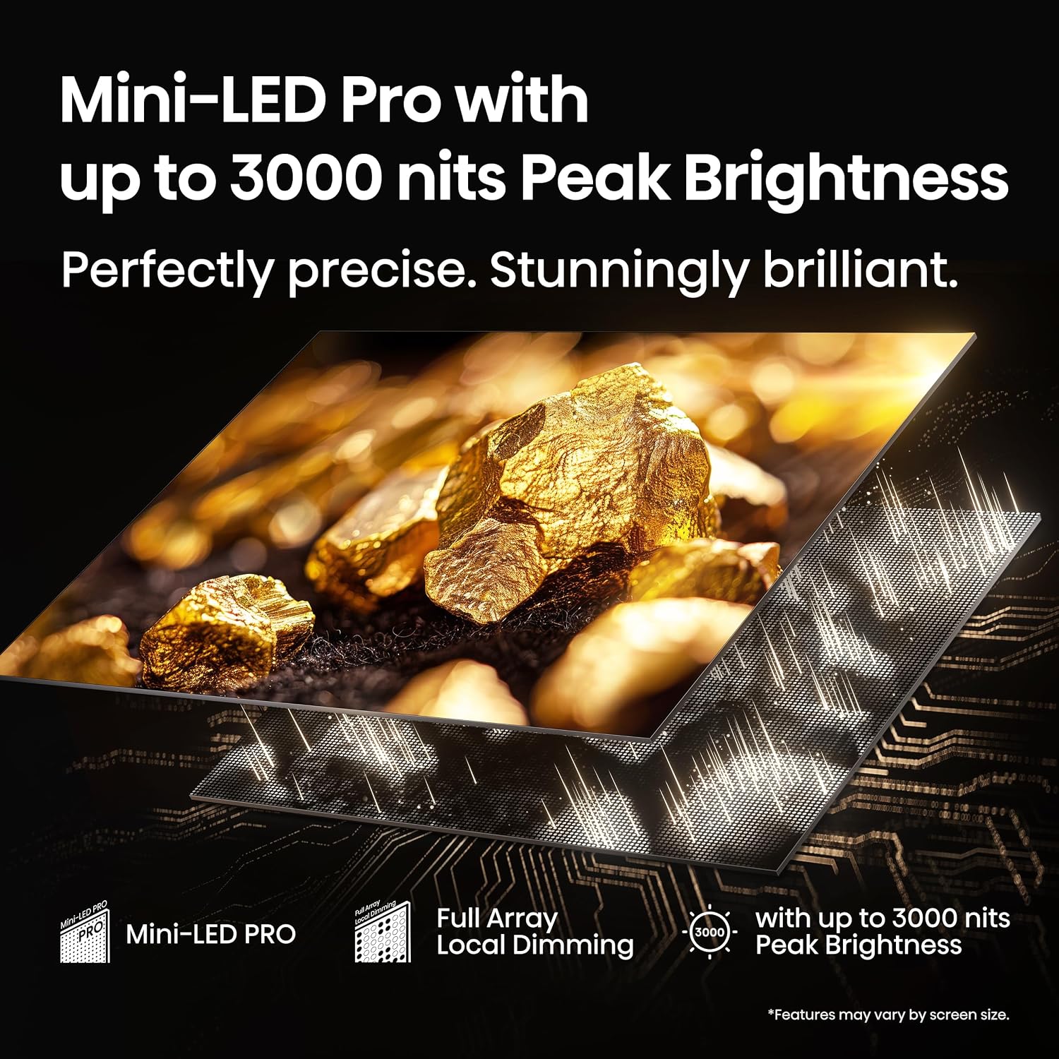 Hisense 85' U7 Mini-LED ULED 4K UHD Best Premium Gaming Google Smart TV 85U75QG 2025 Model - QLED Native 165Hz VRR 288 Up to 3000 Nits HDR10+ Dolby Vision IQ · Atmos IMAX Enhanced, 2.1.2 Ch (Renewed)