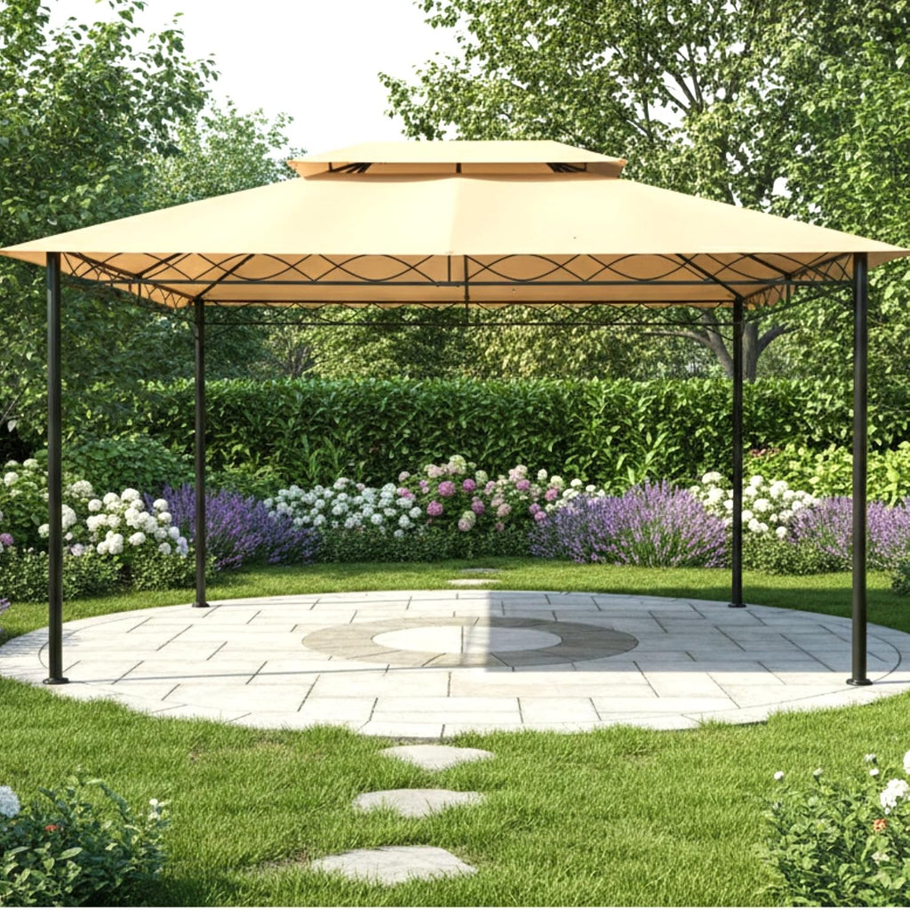 Garden Winds Reinforced Replacement Canopy Top Cover Compatible with The GZ-6034, GZ6034 FDW 10' x 13' Gazebo - Classic Sand, Riplock 350