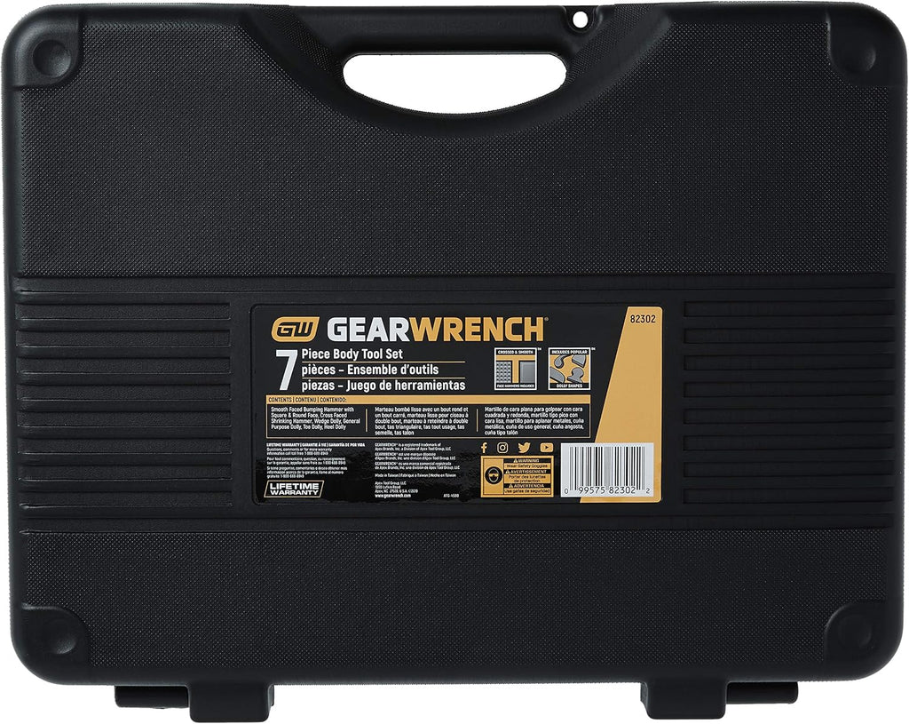GEARWRENCH 7 Pc. Auto Body Tool Set, Hammers and Dollys, 82302