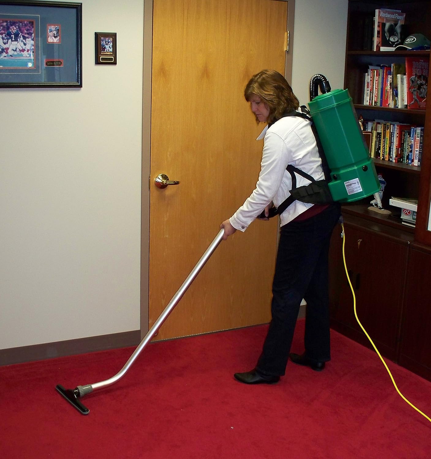 Bissell BigGreen Commercial BG1001 High Filtration Backpack Vacuum, 1375W, 25.5' Height, 10 qt Capacity, Green