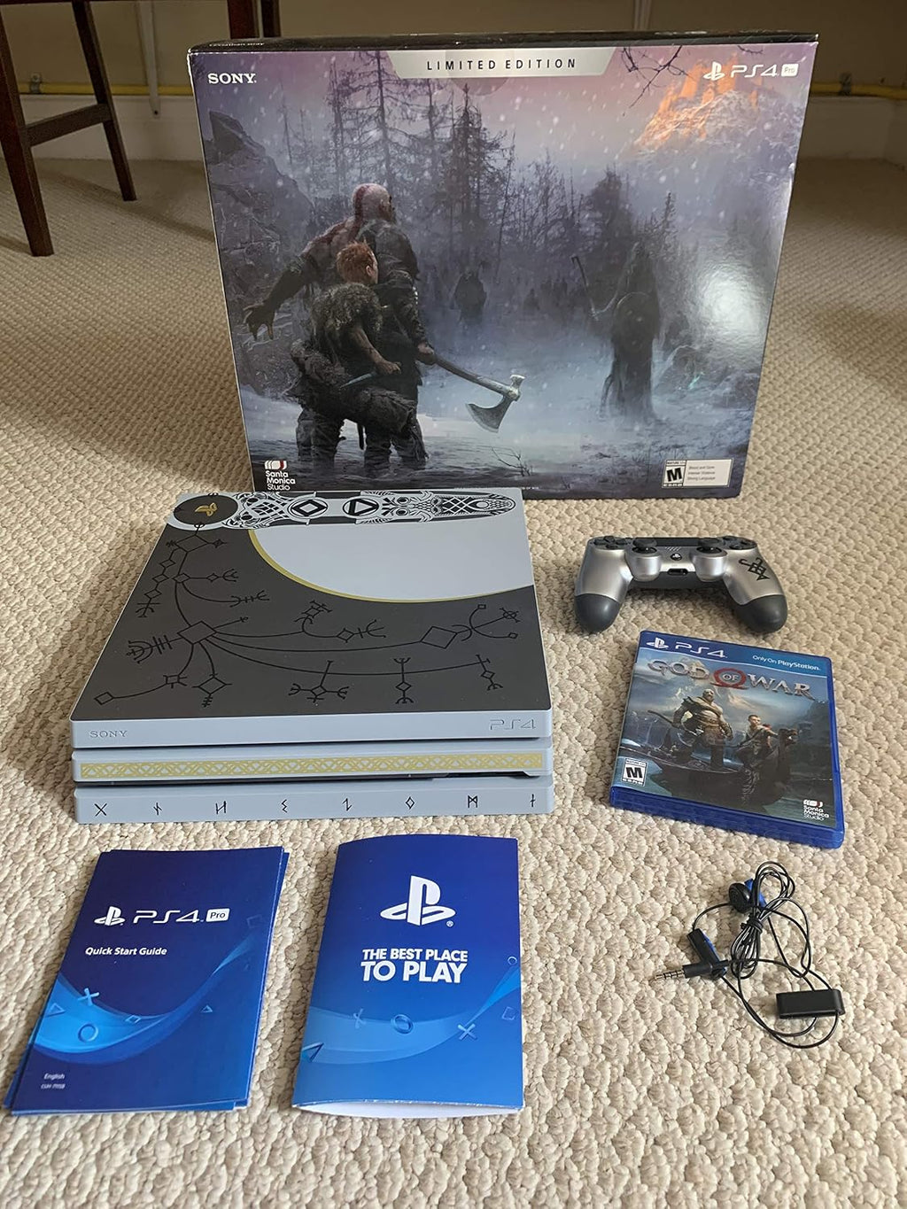 PlayStation 4 Pro 1TB Limited Edition Console - God of War Bundle [Discontinued]