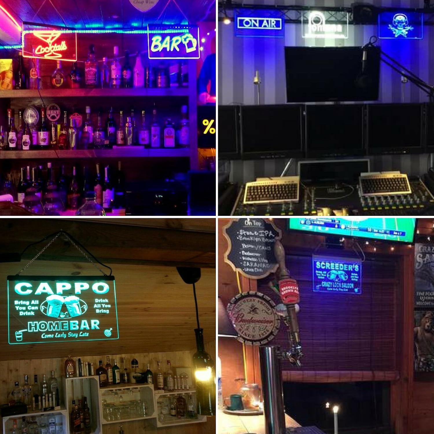 ADVPRO Personalized Your Name Name Personalized Custom Home Bar Beer Multi Color LED Neon Sign 32 x 24 Inches st4s86-p-tm-c