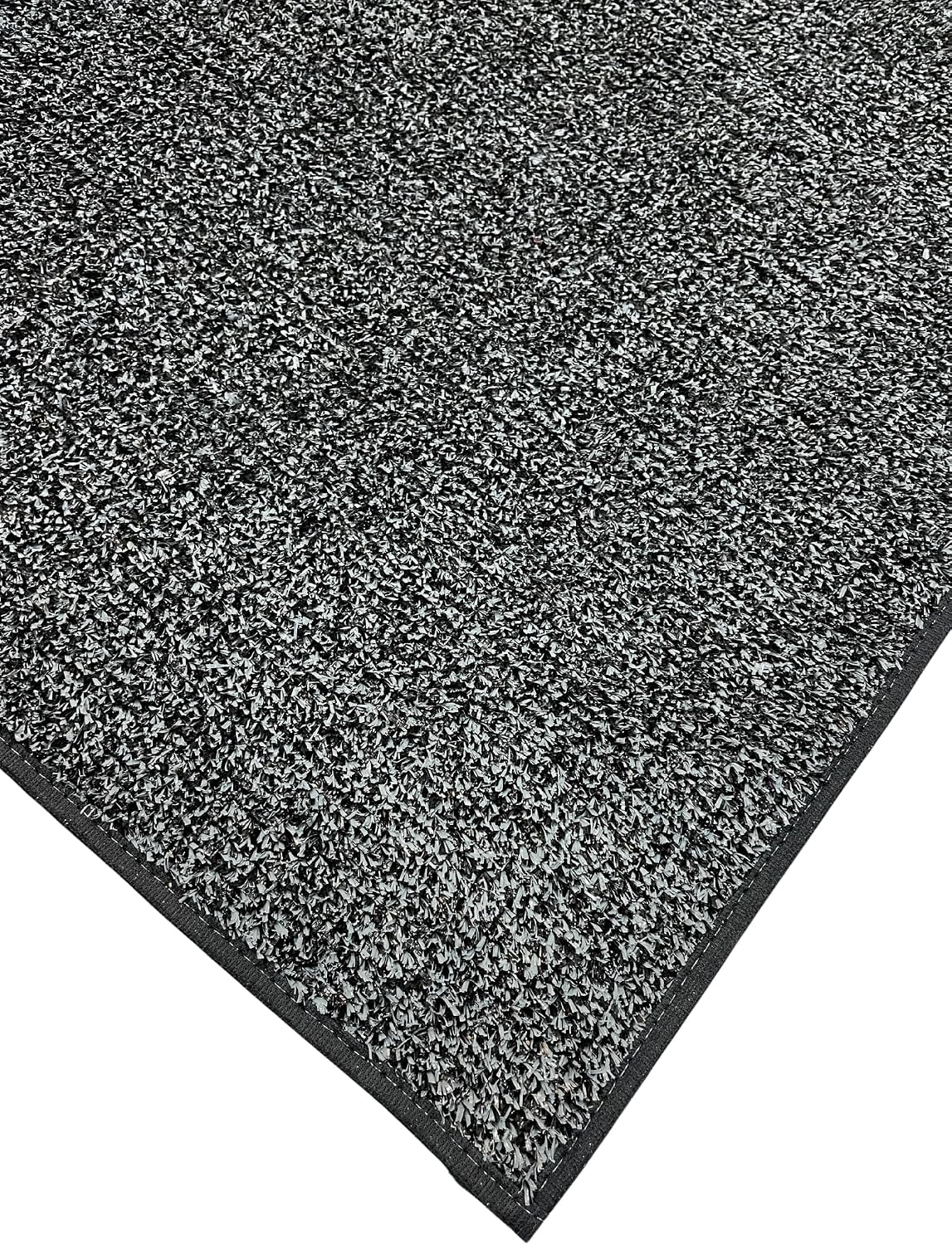 KOECKRITZ Outdoor Artificial Grass Turf Area Rugs | Fake Floor Grass Carpet for Garage, Work Space, Patio, Deck, Pool Area | Non Slip Door Mat for Home and Commercial Use - 12' x 17' Granite