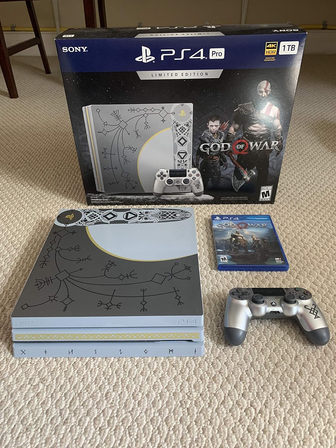 PlayStation 4 Pro 1TB Limited Edition Console - God of War Bundle [Discontinued]