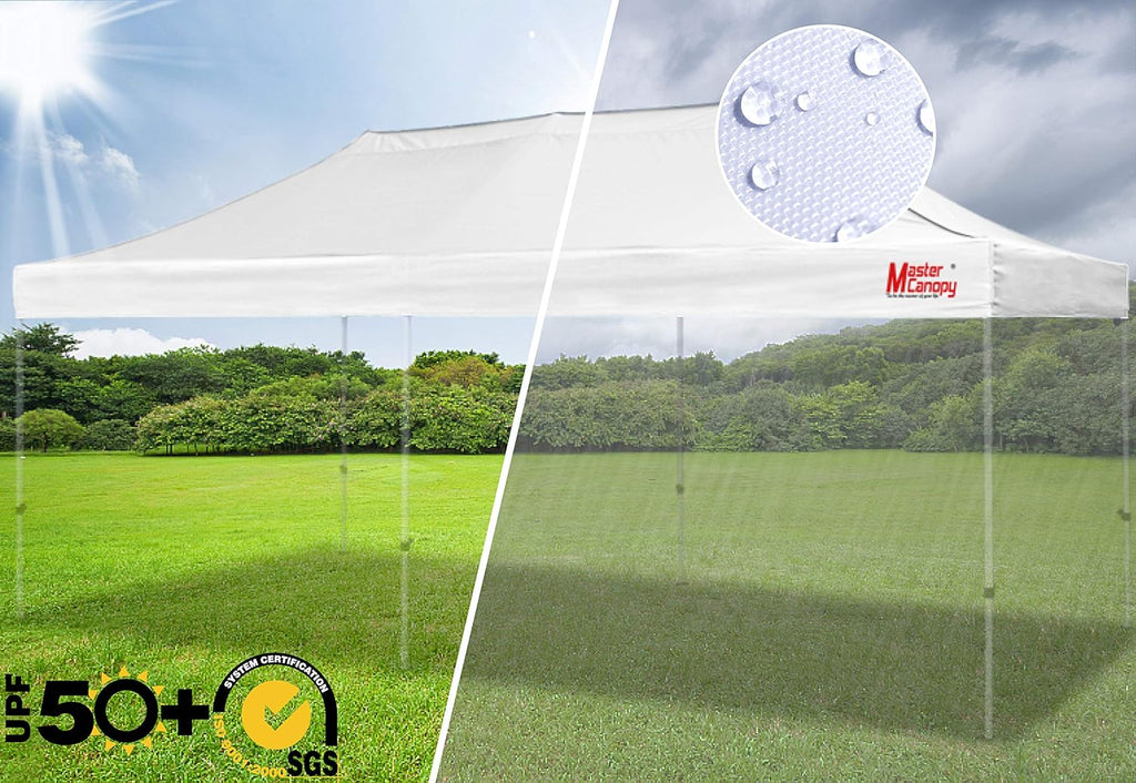 MASTERCANOPY Replacement Top Pop Up Top (10x20, White)