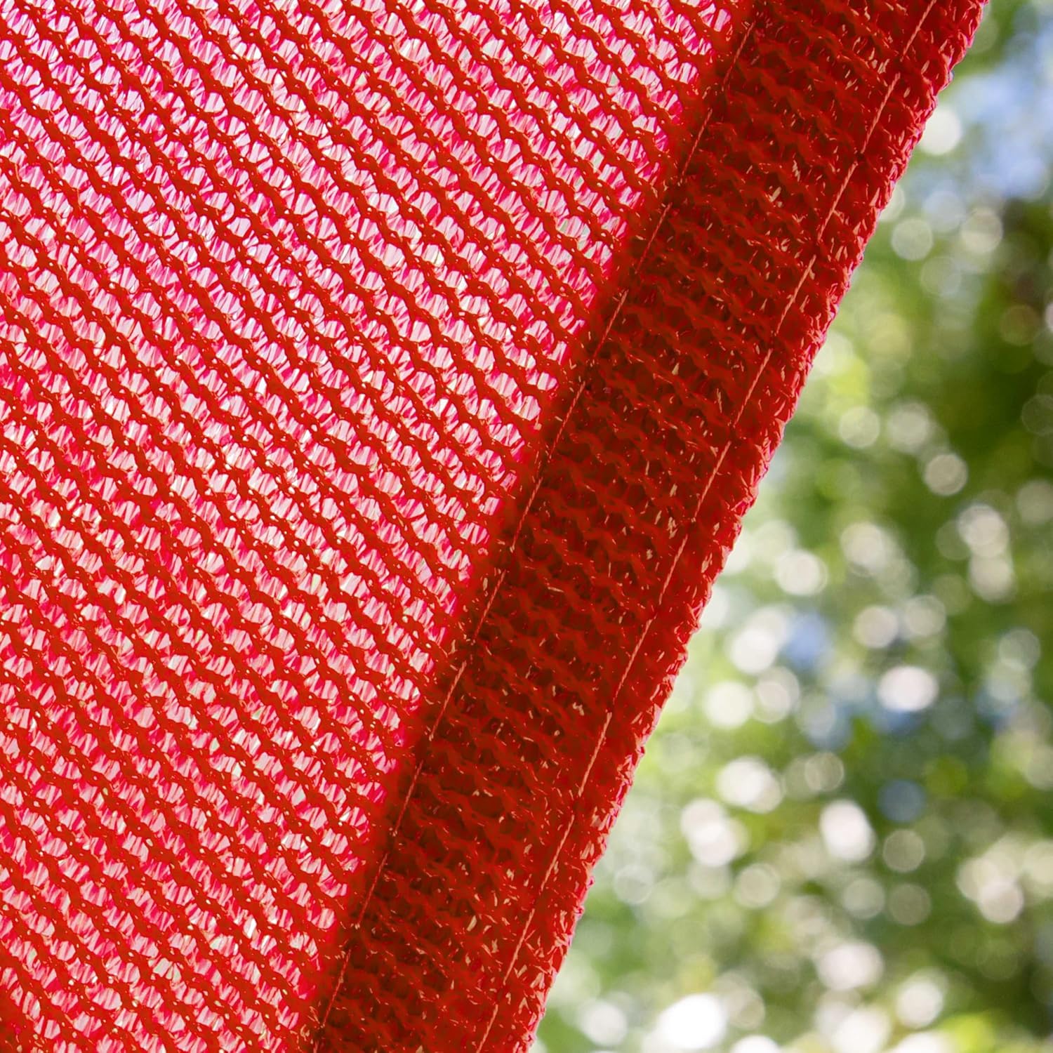 Amgo Custom Size 12' x 16' Red Rectangle Square Sun Shade Sail UPF50+ AGTAPR1620, Order to Make Canopy Awning, 95% UV Blockage, Water & Air Permeable, Commercial and Residential (We Customize)