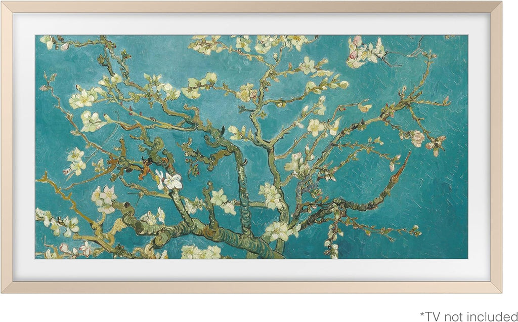 Samsung 32' The Frame TV Customizable Bezel, Magnetic, Quick and Easy Installation, VG-SCFC32SGMZA, 2023, Sand Gold Metal
