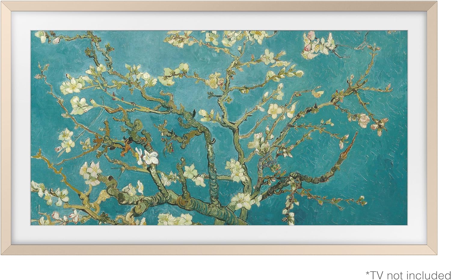 Samsung 32' The Frame TV Customizable Bezel, Magnetic, Quick and Easy Installation, VG-SCFC32SGMZA, 2023, Sand Gold Metal