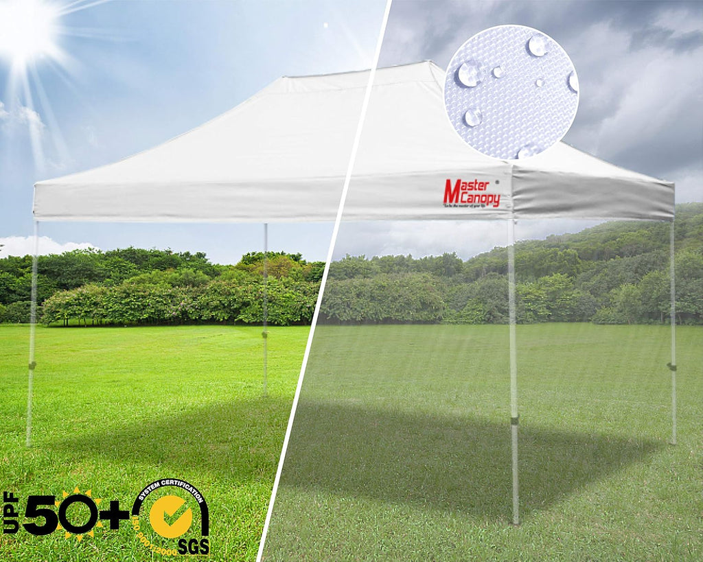 MASTERCANOPY Replacement Pop Up Canopy Top (10x15, White)