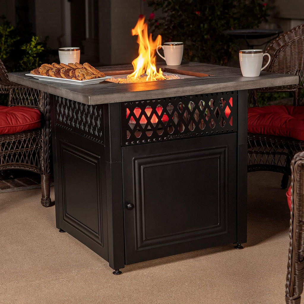 Endless Summer DualHeat Dakota 38' Fire Pit | Dual Heat 2-in-1 Propane Fire Pit & Outdoor Heater | 41,000 Total Combined BTU