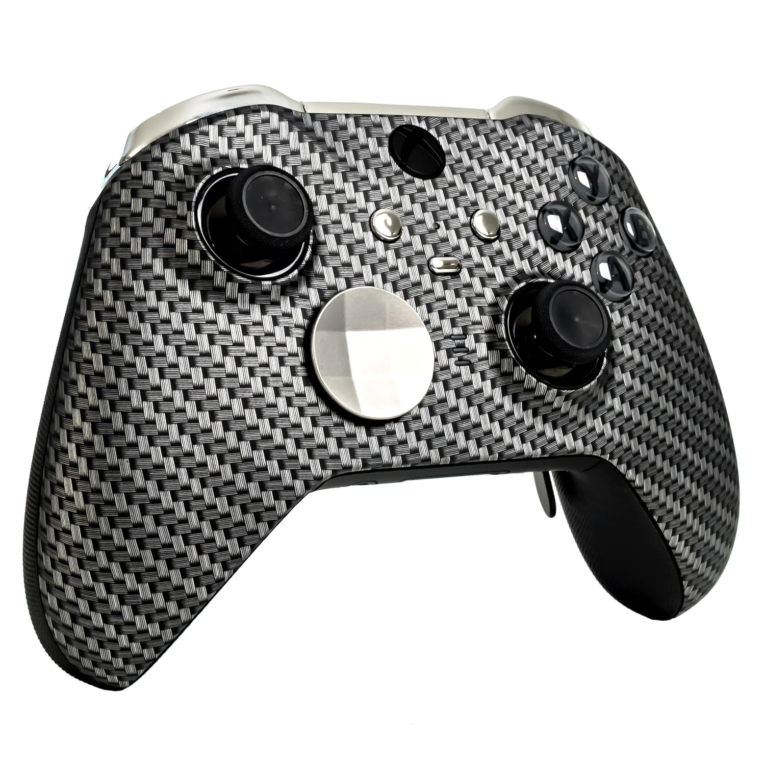 Crazy Controllerz Customz Series Custom Wireless Controller for Xbox One Series X S PC Elite Series 2 - Carbon Steel