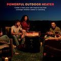 Ninja Fireside360™ Outdoor Heater & Fire Pit | 3 Modes: Flame, Heat, Flame & Heat | Portable for Patio, Deck, Camping, Beach | Easy Control Smokeless Flames | Push to Start Ignition | Black | OF101BK