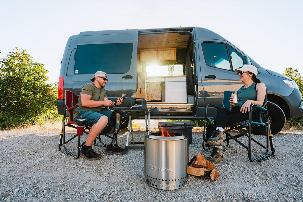 Solo Stove Ranger Big Yard Bundle | Includes Fire Pit, Stand, Shield & Shelter | Perfect for 2–4 People | Portable Wood Burning, Stainless Steel, 15.25in H x 15in Dia