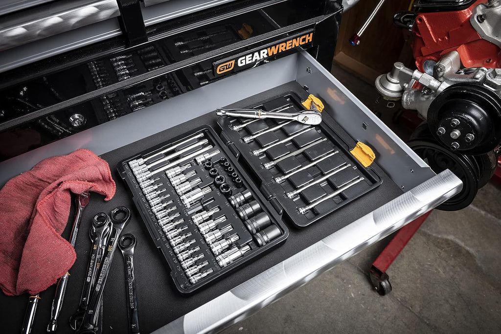 GEARWRENCH 49 Piece 1/4', 3/8', 1/2' Drive Torx Bit Socket Master Set - 89087