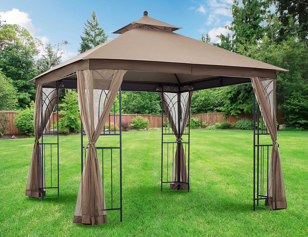 APEX GARDEN Harmony 10 ft. x 10 ft. Gazebo with Mosquito Net