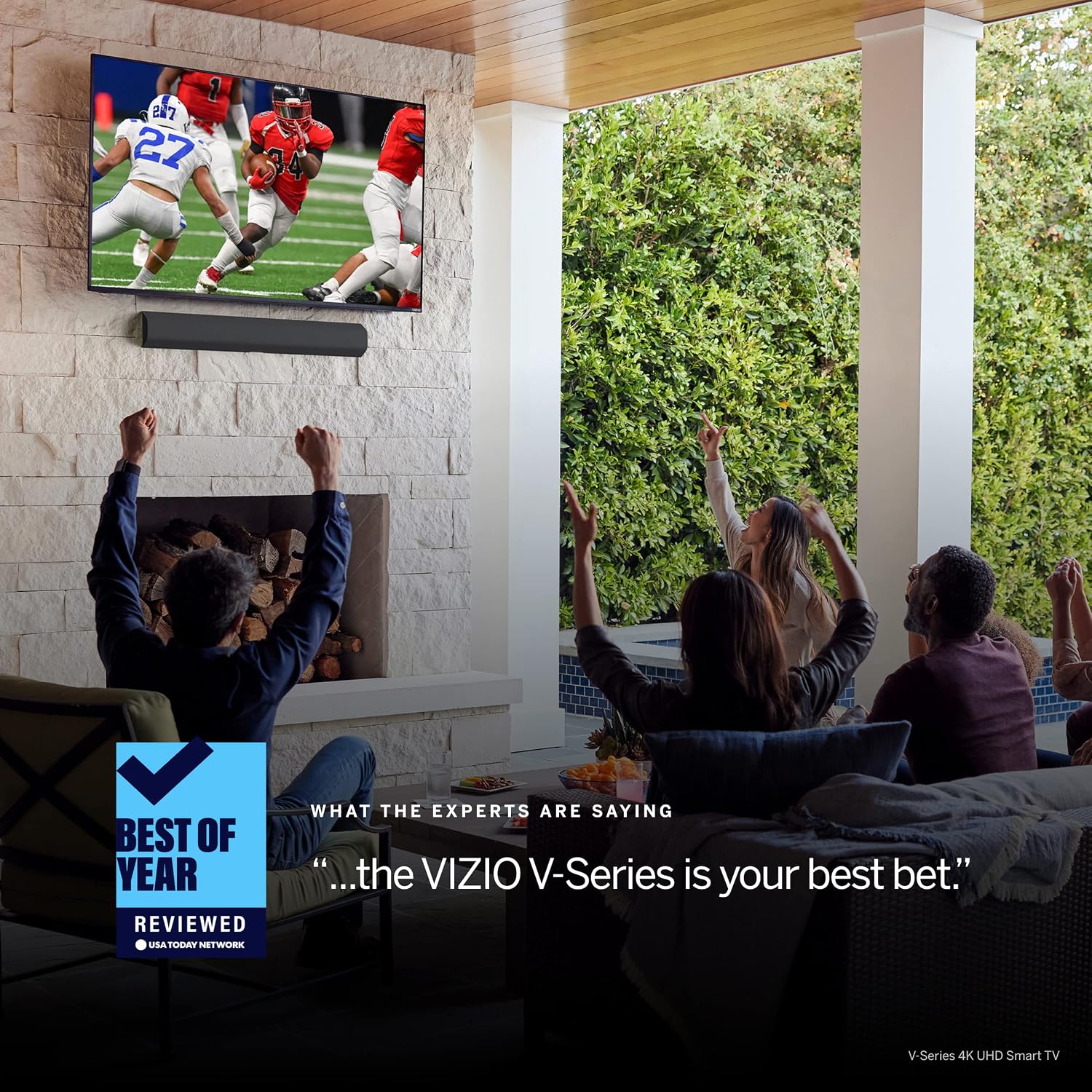 VIZIO 75-Inch V-Series 4K UHD Smart TV with Voice Remote, Dolby Vision, Alexa Compatibility, VRR with AMD FreeSync, V756-J03, 2021 Model