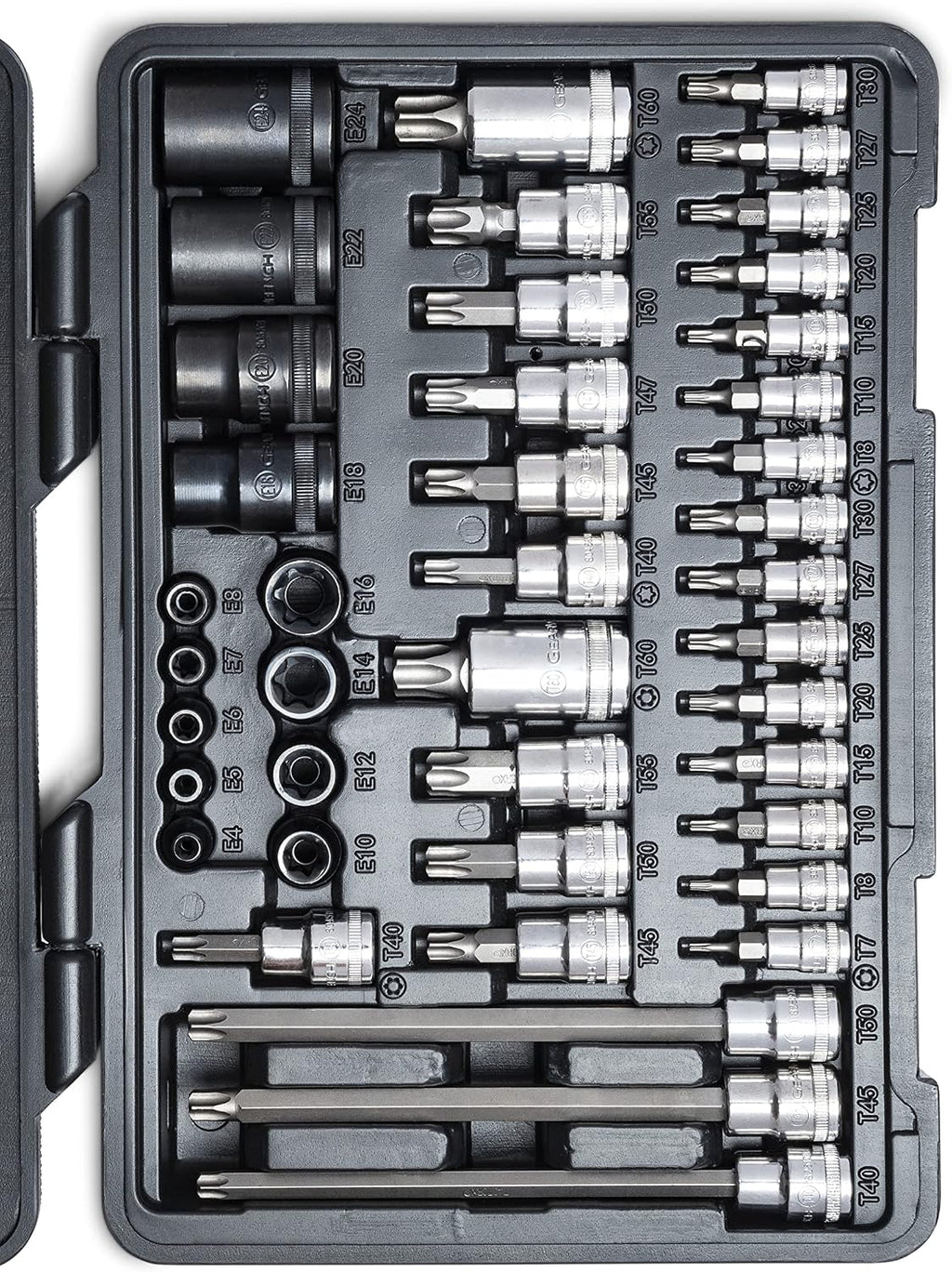 GEARWRENCH 49 Piece 1/4', 3/8', 1/2' Drive Torx Bit Socket Master Set - 89087