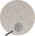 KOECKRITZ Earthenware Berber Style Economical Solutions Starlight Collection | 20.5 Oz | Scroll Loop Carpet Custom Area Rugs, Mats & Runners | Durable Tight Weave (6' Round)