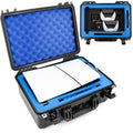 CASEMATIX Travel Case Compatible With PS5 Slim & PlayStation 5 Slim Digital Edition - Hard Shell Waterproof Case with Custom Foam for Console, Controllers, Stand, Cables and Game