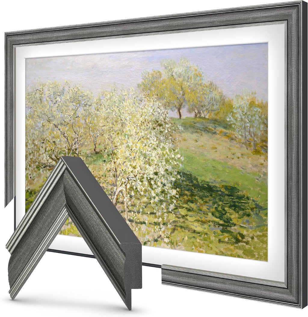 Industrial Iron 43' Slim Deco TV Frame - Compatible ONLY with Samsung The Frame TVs (Fits 2021-2026, LS03A, LS03B, LS03C, LS03D, LS03FA)