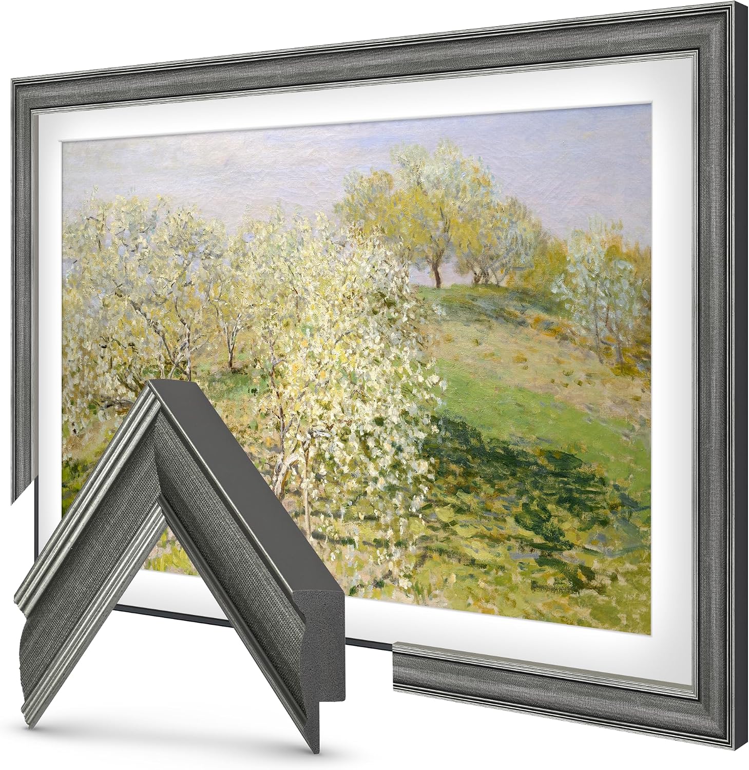 Industrial Iron 55' Slim Deco TV Frame - Compatible ONLY with Samsung The Frame TVs (Fits 2021-2026, LS03A, LS03B, LS03C, LS03D, LS03FA)