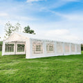 EROMMY 20x40ft Party Tent, Outdoor Wedding Tent, Heavy Duty Large Canopy Carport with Removable Sidewalls, 2 Roll-up Doors, 4 Storage Bags, Gazebo Shelter Tent for Party Event Commercials, White