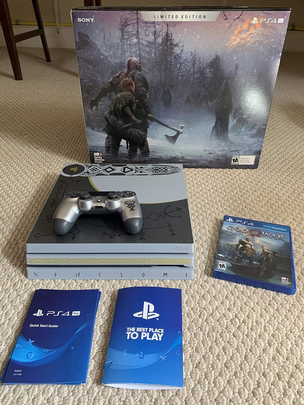 PlayStation 4 Pro 1TB Limited Edition Console - God of War Bundle [Discontinued]