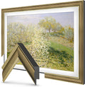 Industrial Brass 75' Slim Deco TV Frame - Compatible ONLY with Samsung The Frame TV and Pro TVs (Fits 2021-2026, LS03A, LS03B,LS03C,LS03D,LS03FA,LS03FW)