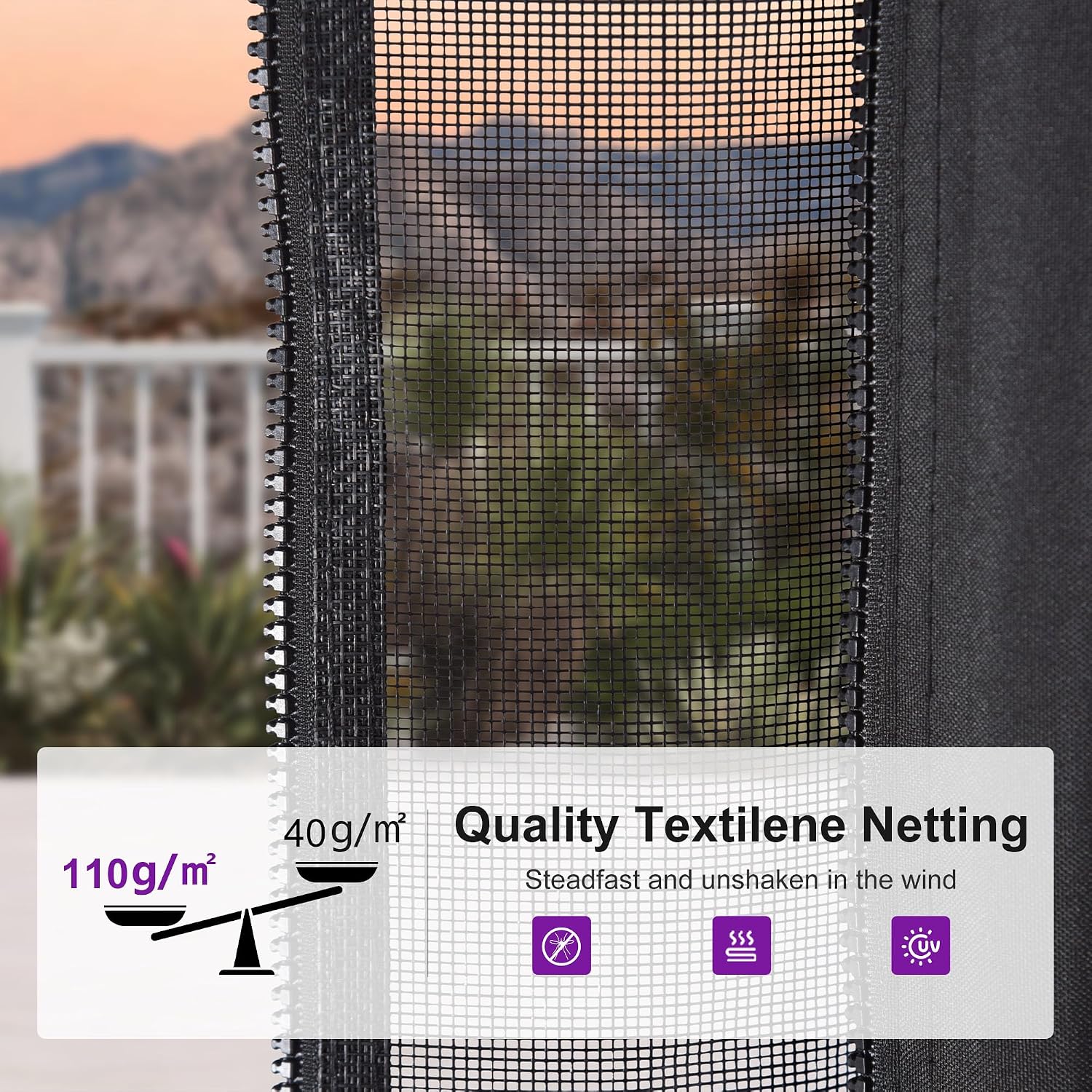 PURPLE LEAF 8' X 10' Hardtop Gazebo Outdoor Wood Grain Aluminum Frame Galvanized Steel Double Roof Gazebos with Lights for Patio Deck Backyard Garden