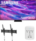 Samsung QN55QN80FAFXZA 55 Inch Neo QLED QN80F Series Supreme UHD 4K TV with a Walts TILT-MOUNT-43-90 Large/XL Tilt Mount and Amber Protection 3-Outlet-Surge Surge Protector (2025)