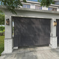 VICLLAX Outdoor Roller Shade Fabric for Porch Gazebo, Patio Cordless Blinds Roll Up Shade (9' W X 8' L), Anthracite Grey