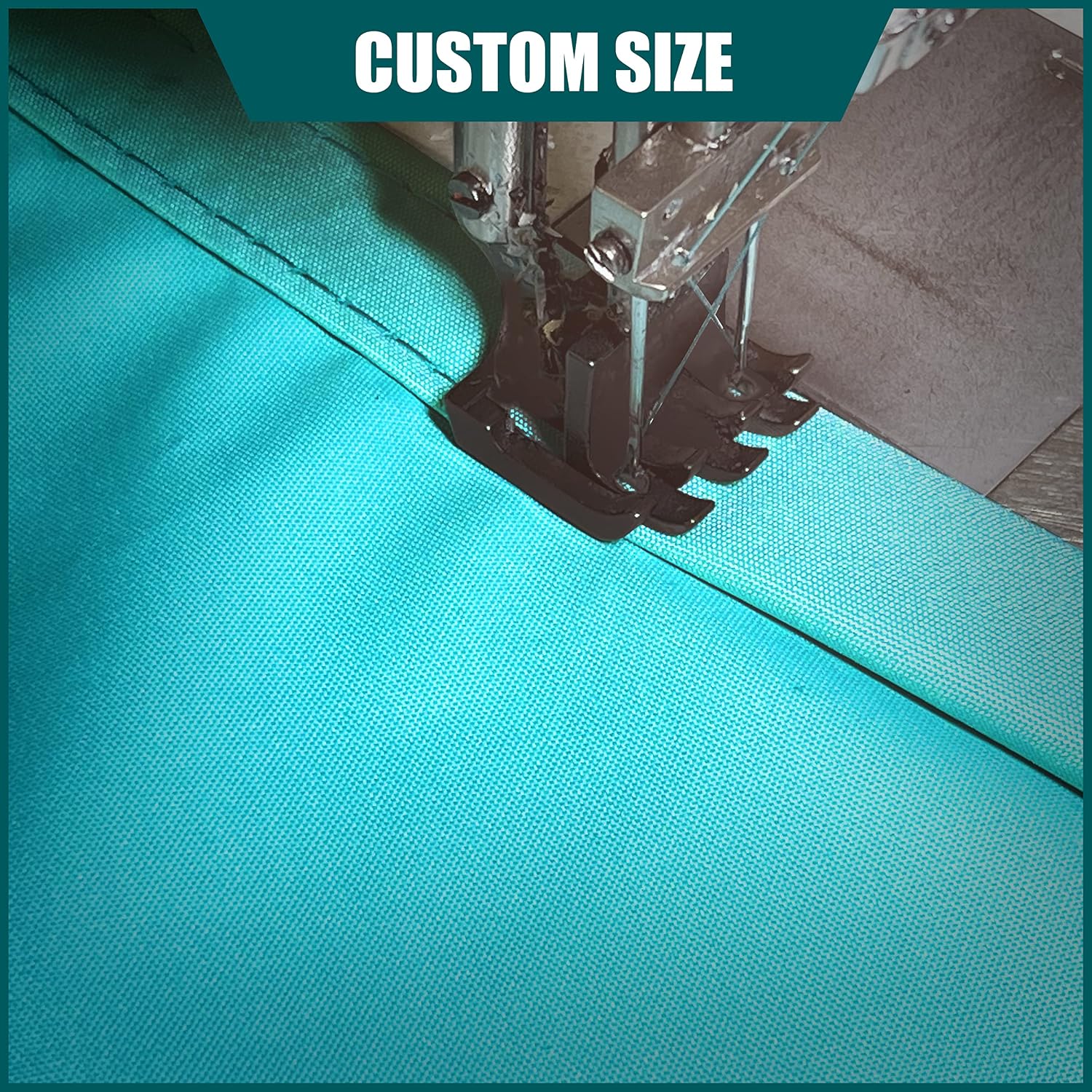 Royal Shade 12' x 16' Turquoise Rectangle Waterproof Sun Shade Sail Order to Make rsTADS14 Canopy Awning, UPF50+ 95% UV Blockage Water Resistant, Outdoor Backyard Patio Garden Carport (We Customize)