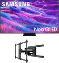 Samsung QN55QN80FAFXZA 55 Inch Neo QLED QN80F Series Supreme UHD 4K TV with a Kanto PMX700 Pro Series Full Motion Dual Stud Mount (2025)