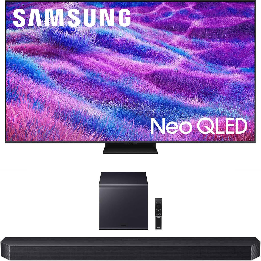 Samsung QN75QN80FAFXZA 75 Inch Neo QLED QN80F Series Supreme UHD 4K TV with a HW-Q900F Q Series Soundbar 7.1.2 Ch Subwoofer (2025)