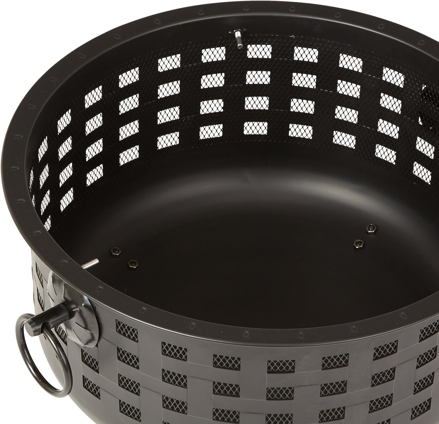 Amazon Basics 27 inch Steel Round Lattice Fire Pit, Easy to Assemble