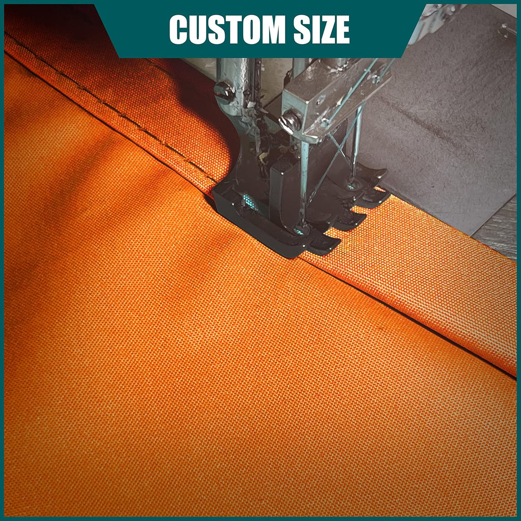 Royal Shade 12' x 16' Orange Rectangle Waterproof Sun Shade Sail Order to Make Canopy Awning, UPF50+ 95% UV Blockage Water Resistant, Outdoor Backyard Patio Garden Carport (We Customize)