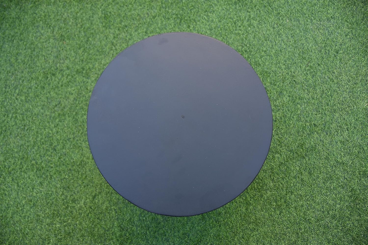 AMS Fireplace | Elementi 20lb Propane Tank Cover (Cylinder Smooth - Black) | GFRC, Black Color, Round Shape, Size - 15.7 x 15.7 x 20 inches | Suited for Propane Tank Fire Pit