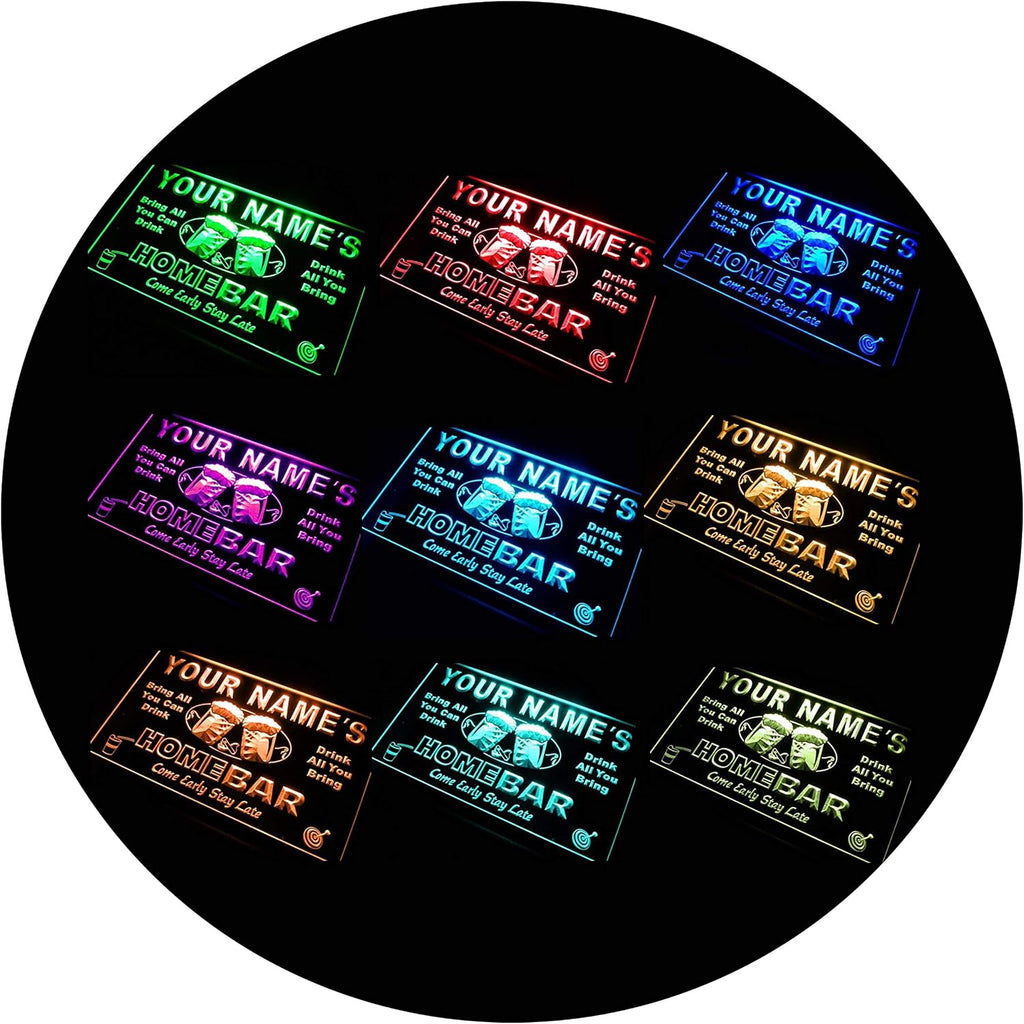 ADVPRO Personalized Your Name Name Personalized Custom Home Bar Beer Multi Color LED Neon Sign 32 x 24 Inches st4s86-p-tm-c