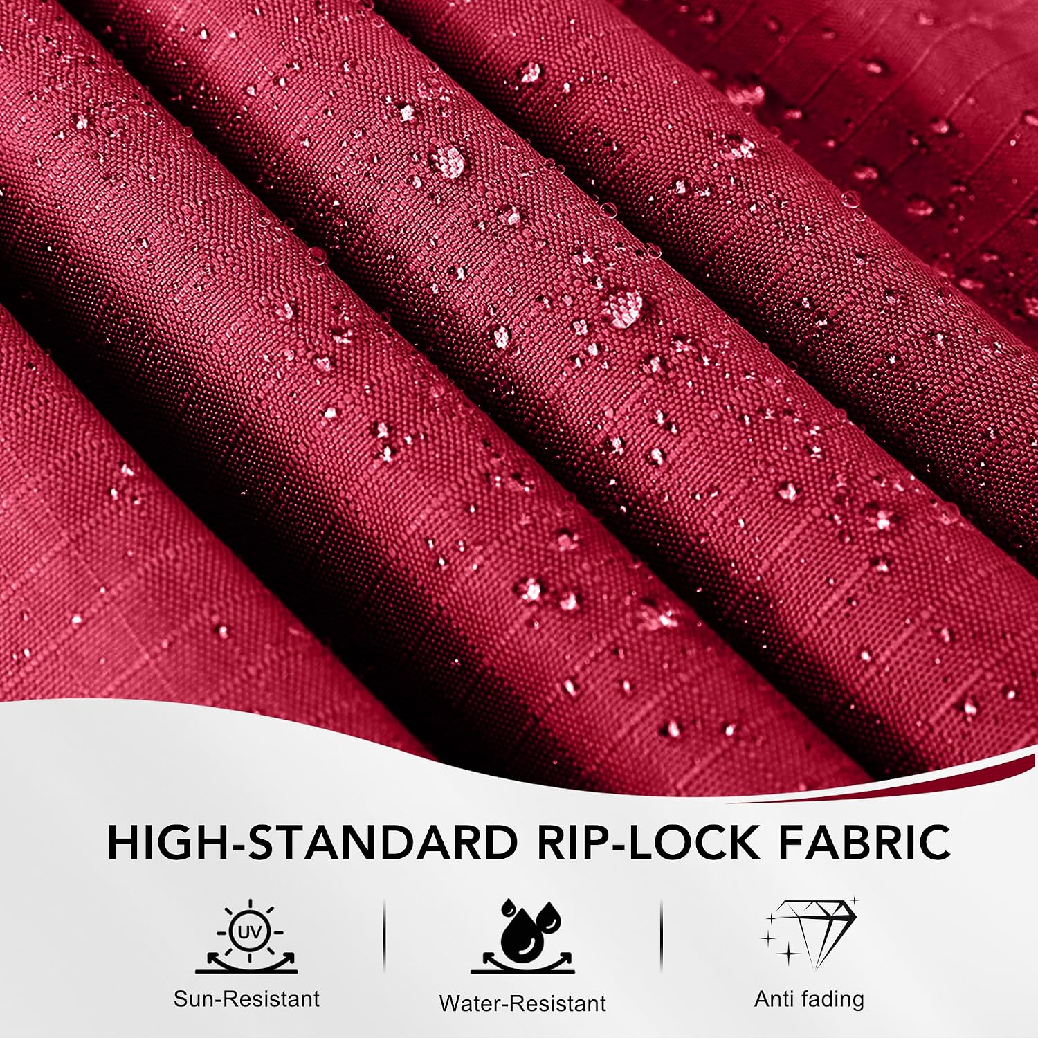MASTERCANOPY Replacement Canopy Top for Lowe's Allen Roth 10x12 Gazebo #GF-12S004B-1 (Burgundy Plaid,Riplock Material)
