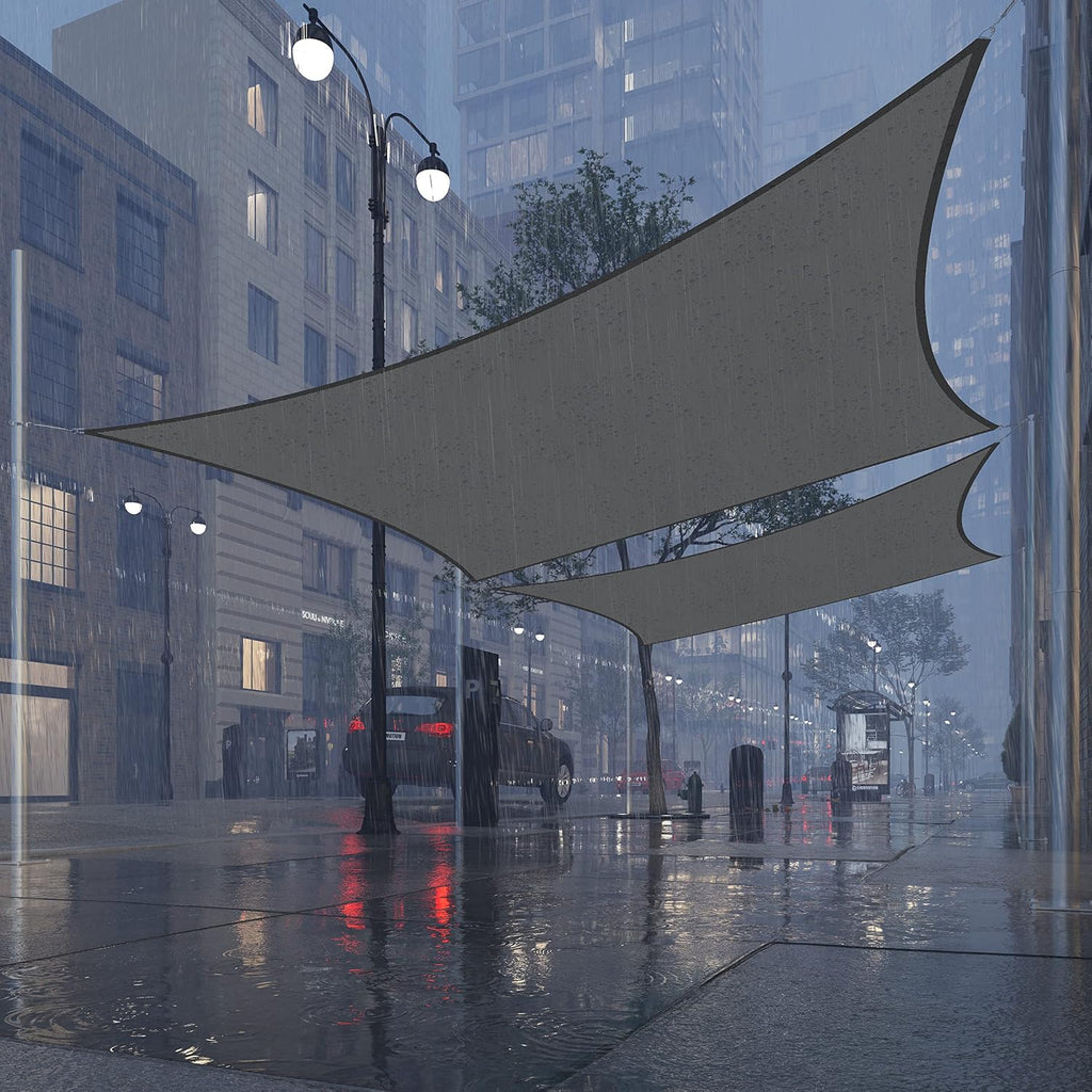 Royal Shade 4' x 11' Grey Rectangle Waterproof Sun Shade Sail RS-SLR Canopy Awning Shelter, UPF50+ 98% UV Blockage UV & Water Resistant, Outdoor Patio Garden Carport (We Make Custom Size)