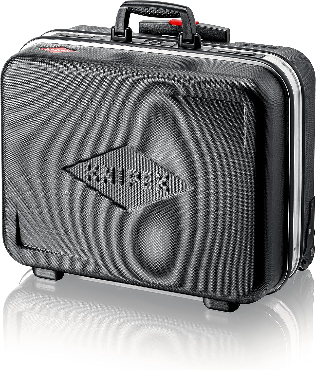 KNIPEX Tool Case 'Big Basic Move', Empty, on Wheels, Telescopic Handle, 54 Inserting Options, 33 L Volume, Tool Trolley, Rolling Toolbox, 00 21 06 LE