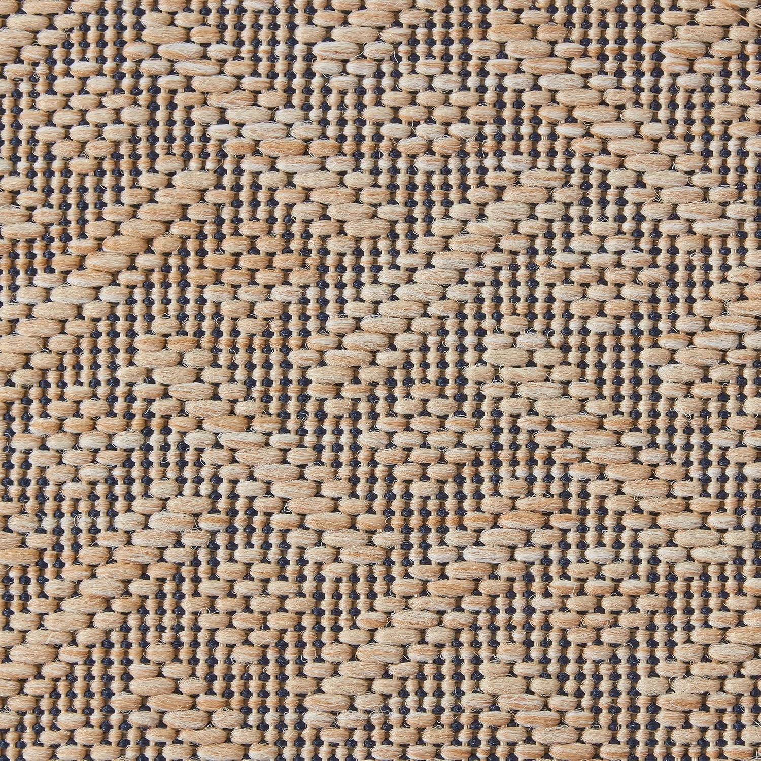 Gertmenian Indoor Outdoor Classic Flatweave Area Rug, Stain & UV Resistant Carpet, Deck, Patio, Poolside & Mudroom, 9x13 Ft Extra Large, Simple Border, Navy Blue, 21979
