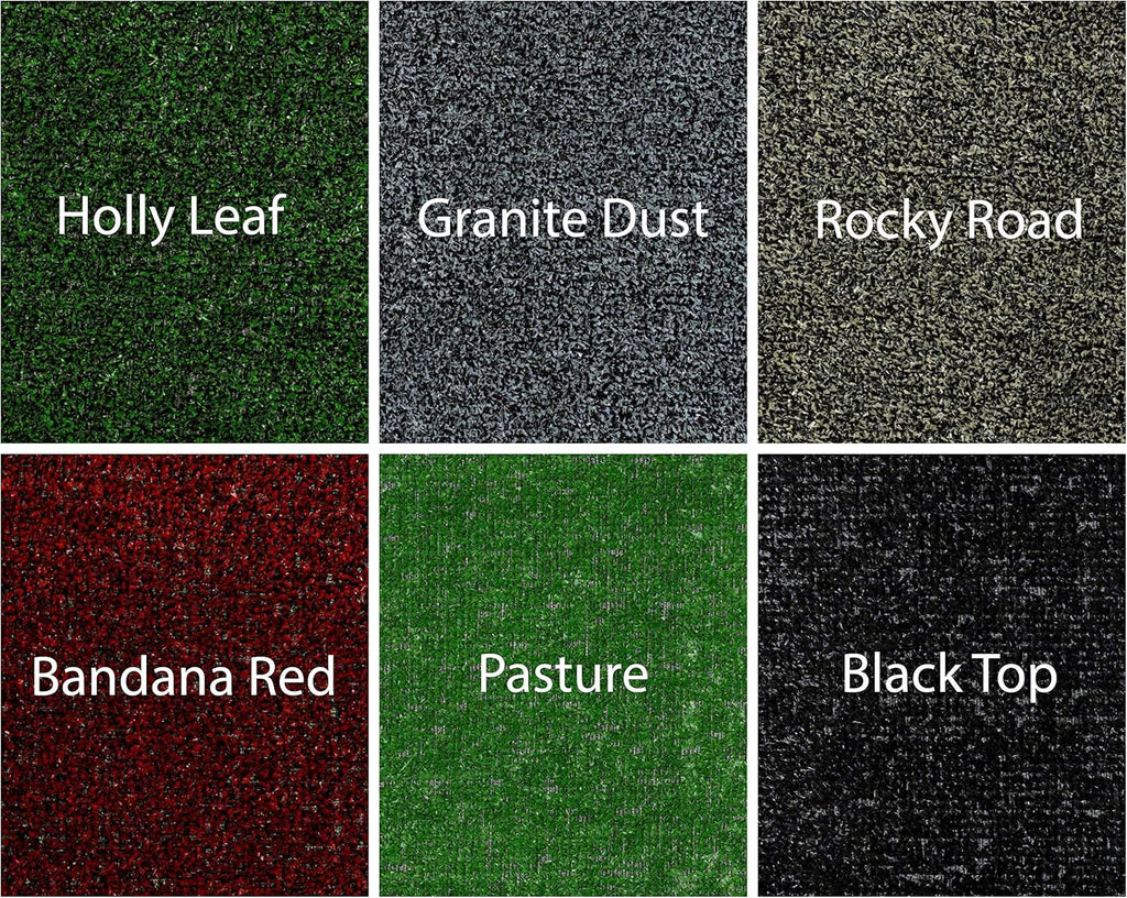 KOECKRITZ Bandana Red Black Indoor - Outdoor Artificial Grass Turf Area Rugs. Lightweight and Flexible for Easy Portability. Many (10' x 14')